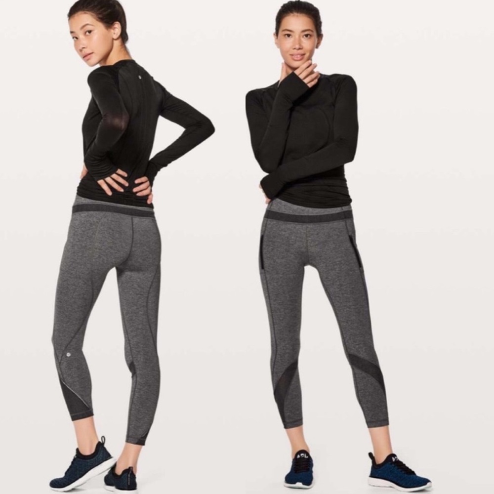 Lululemon Inspire || Heather Grey 25” Capri Legging Size 8